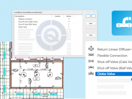 Illustration of different aspects in Plumbing Takeoff software